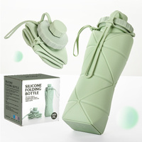 Grey 600ml Silicone Folding Water Bottle - Eco-Friendly Collapsible Travel Bottle600ml Silicone Folding Water Bottle - Eco-Friendly Collapsible Travel thumbnail
