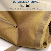 Green Portable Roll-Up Tool Organizer with Zippered Pockets thumbnail