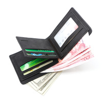 Light Brown Men's Genuine Leather Bifold Wallet - Compact Design with Multiple Card Slots thumbnail