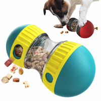 Red Interactive Dog Slow Feeder Toy - Food Dispenser Ball for Healthy Digestion thumbnail