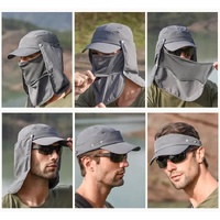 Khaki UV Protection 4-in-1 Outdoor Sun Hat with Removable Flaps thumbnail