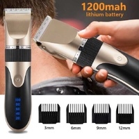 Pink Rechargeable Pet Hair Clipper with Adjustable Blades thumbnail