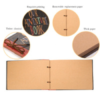 DIY Scrapbook Adventure Album – Retro Kraft Paper Photo Book with String Binding thumbnail
