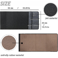 Dark Grey Felt Couch Armrest Organizer - Multifunctional Storage Pouch thumbnail