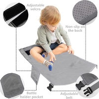 Black Portable Baby Changing Mat with Safety Straps thumbnail