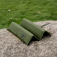 Beige Portable Outdoor Folding Seat Cushion - 42cm x 32cm for Camping and Hiking thumbnail