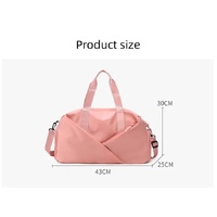 Nevy Blue Stylish Gym Travel Bag with Shoe Compartment, Lightweight and Durable Design thumbnail