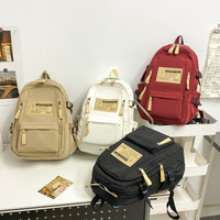 White Stylish and Simple Backpack for High School and College Students – Trendy Women’s Casual Backpack for Travel and Daily Use thumbnail