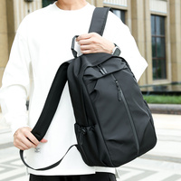 Black Casual Korean Style Backpack – Versatile Laptop Bag for Students, Business, and Travel – Fashionable and Practical thumbnail