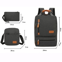 Red 3-Piece Backpack Set – Men’s & Women’s Student Travel Backpack, Casual Backpack, Laptop Bag, Notebook Bag, Computer Bag thumbnail