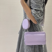 Light Blue 2-piece combination new mobile phone shoulder bag niche design one-shoulder messenger bag mobile phone bag multi-function wide shoulder str thumbnail