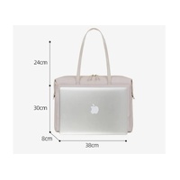 White Women’s Work Tote Bag – New Fashionable Laptop Bag, Large Capacity Business Briefcase, Commute & Office Tote thumbnail