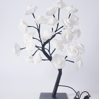 LED Rose Flower Tree Light with Detachable Base and USB Switch – Decorative Night Light for Home Décor thumbnail
