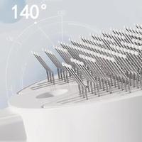 White Pet Grooming Spray and Massage Brush | One-Click Hair Removal Comb for Cats & Dogs | UV Sterilization for Mites Control thumbnail