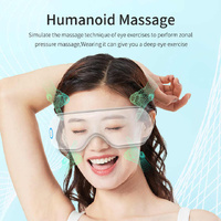 Pink Air Compression Eye Massager, Heated Eye Massager with Vibration & Bluetooth Music, Portable Eye Care Device thumbnail