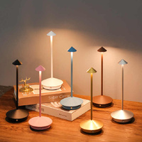 Silver Modern Minimalist Aluminum LED Mushroom Night Light - Creative Bedside Atmosphere Lamp for Dining Room and Bedroom thumbnail