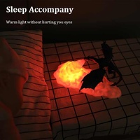 Red Fire Dragon 3D Printed LED Dragon Flame Night Light – Unique Decorative Lamp for Desk, Bedroom & Gift Ideas thumbnail