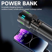 Carton Box Rechargeable High-Power Emergency Flashlight – Super Bright Portable Outdoor Patrol Torch with Digital Display thumbnail