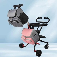 Grey Portable Baby Stroller Organizer Bag - Multi-Purpose Diaper Storage Bag for Moms, Lightweight and Travel-Friendly thumbnail