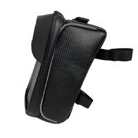 Waterproof Bicycle Phone Frame Bag with Sun Visor, TPU Touchscreen, and Storage Pockets for Road and Mountain Bikes thumbnail