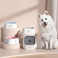 Blue Anti-Spill Floating Pet Water Bowl for Dogs and Cats - 1L Capacity, Splash-Proof and Anti-Wet Mouth Design thumbnail