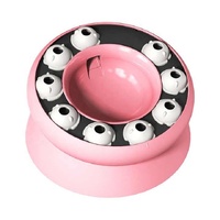 Pink Interactive Slow Feeder Cat Bowl - 15° Tilt Design, Puzzle Feeder for Healthy Eating thumbnail