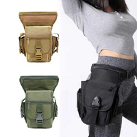 Black Tactical Outdoor Leg Bag – 900D Durable Multi-Layer Waist Pack for Cycling, Fishing, and Security thumbnail