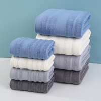 Dark gray Premium Soft Cotton Towels Set Absorbent, Quick-Dry, Comfortable and Durable, Available in Multiple Colors thumbnail