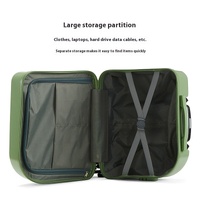 Grain White 18-Inch Lightweight Carry-On Luggage - Waterproof & Anti-Theft Suitcase with Silent Universal Wheels thumbnail
