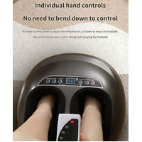 Luxury Automatic Foot Massager - Black Shiatsu Foot and Calf Massager with Adjustable Intensity, Air Compression, and Digital Display thumbnail
