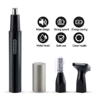 PRITECH TN-266 Multi-Functional Electric Hair Trimmer Kit - USB Rechargeable Grooming Set for Nose, Eyebrow, Beard, and Body Hair thumbnail