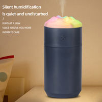 2PCS Blue Portable 350ML LED Desk Humidifier with Non-Wet Design - Silent Cool Mist for Home, Office, and Car thumbnail
