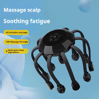 White Upgraded B model [5 modes + vibration + timing + red light]  Multifunctional Electric Head Massager with 14 Nodes- Scalp Stress Relief thumbnail