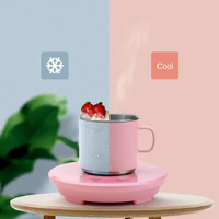 Pink Multifunctional Cooling and Heating Cup with Mug - 10W Rapid Temperature Adjustment thumbnail