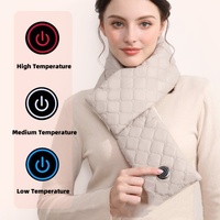 Beige Upgraded Electric Heated Scarf - 3-Level Adjustable Heating thumbnail