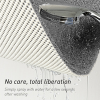 Black Non-Slip Loofah-Style Bathroom Mat - Quick-Dry and Soft 40*80cm thumbnail