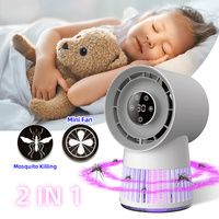 Portable Rechargeable Mosquito Killer Lamp with Adjustable Fan - 4800mAh Battery thumbnail