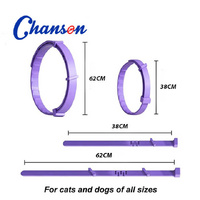 Black Calming Collars for Cats - Natural Anxiety Relief, Adjustable, 3 Pack (2 set/6PCS) thumbnail