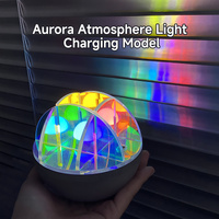 3W LED Acrylic Crystal Ball Night Light with Adjustable Colors - USB Powered thumbnail