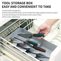 Kitchen Tableware Rack - Non-Punching Installation, Gray thumbnail