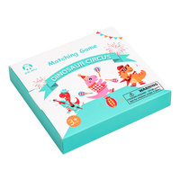 Dinosaur Circus Matching Game for Kids with Wooden Dice and Timer thumbnail