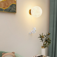 Astronaut Moon Wall Lamp with LED White Light,Diameter 15cm thumbnail