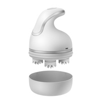 White Portable 3D Electric Massage Device with Adjustable Speeds and USB Charging thumbnail
