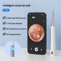 Black Smart Visual Ear Cleaning Stick with 1080P Camera and Rechargeable Battery thumbnail
