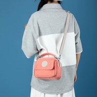 Black Compact Nylon Crossbody Bag - Stylish and Versatile Shoulder Purse thumbnail