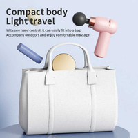 LC-005-Purple Portable Mini Massage Gun - Quiet Muscle Massager with 6 Speeds thumbnail
