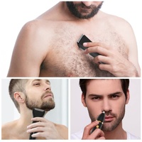 3-in-1 Waterproof Rechargeable Electric Hair Trimmer Set for Men - Professional Grooming Kit thumbnail