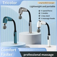 White Portable Elbow Massage Gun - 1200 mAh Muscle Relaxation Tool thumbnail