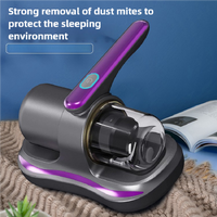 Purple Handheld Dust Mite Vacuum Cleaner - Cordless, High Suction Power, USB Rechargeable thumbnail