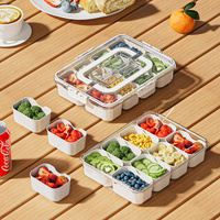 Fresh-Keeping Storage Box - Transparent Food Storage Container with Secure Lid for Kitchen Organization, Salad Crisper thumbnail